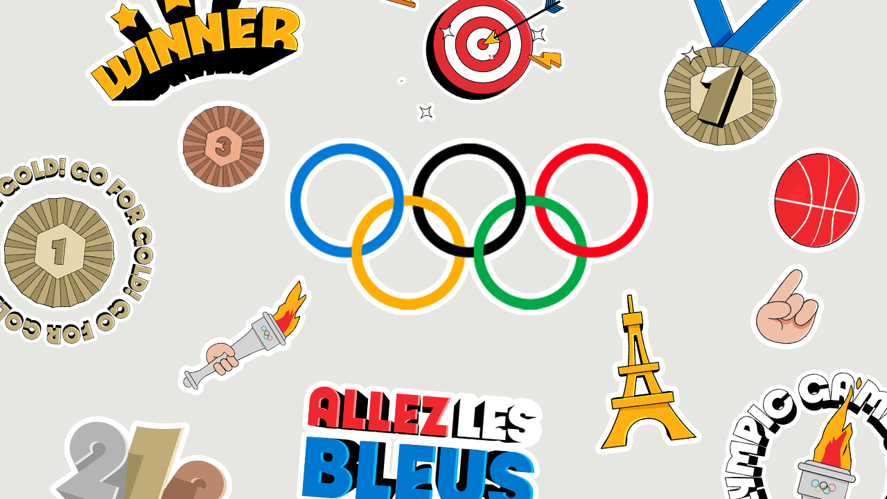 Olympic games stickers